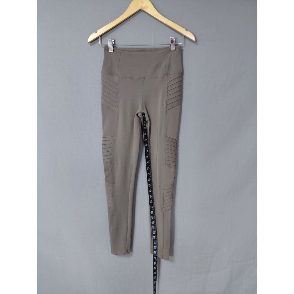 Athleta Delancey Moto Tight Brown Stretch Pants Women Size XS - Picture 8 of 16